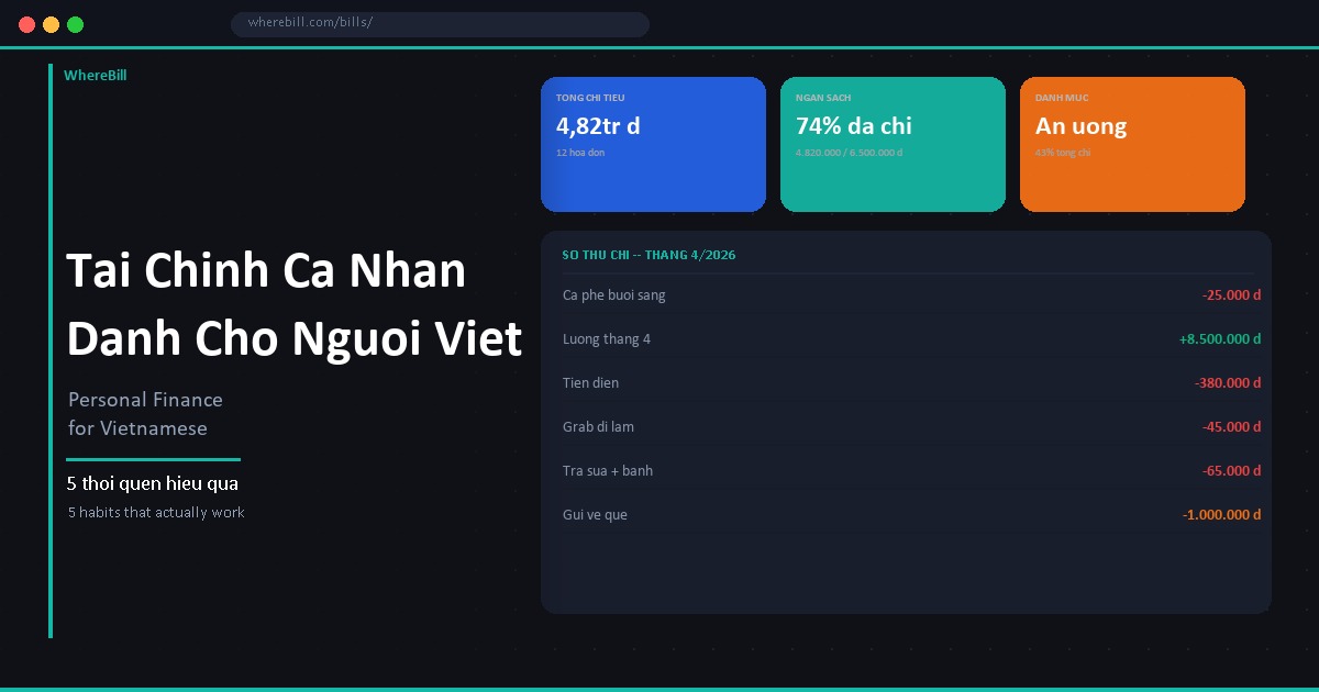 Tai Chinh Ca Nhan Danh Cho Nguoi Viet -- WhereBill
